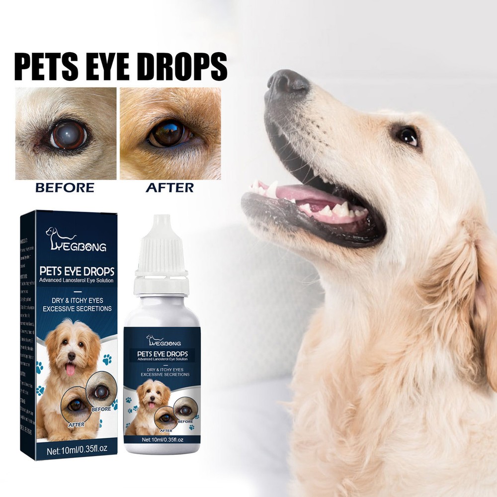 10ml Eye Cleaner Drops Long Lasting Anti-itching Dog Infection Eye Wash Drops