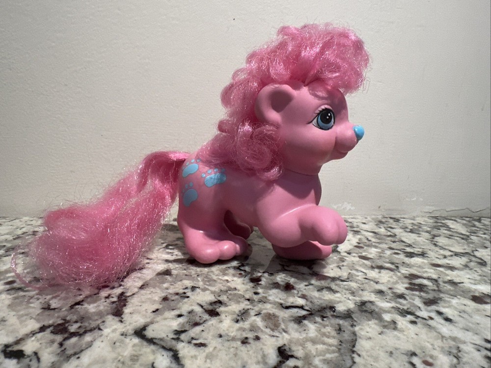 Vintage G1 My Little Pony Friends Kingsley Pink Lion Figure Moon Comb 1987