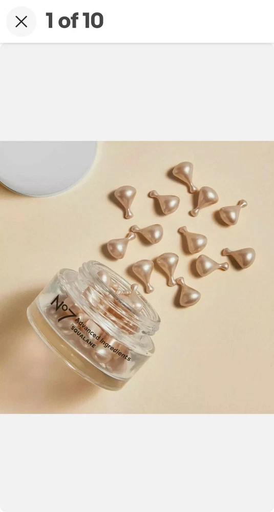 No7 Advanced Ingredients Squalane 30 Facial Capsules