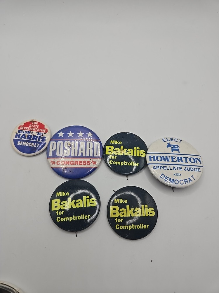 Election Pins Vintage Assorted Lot