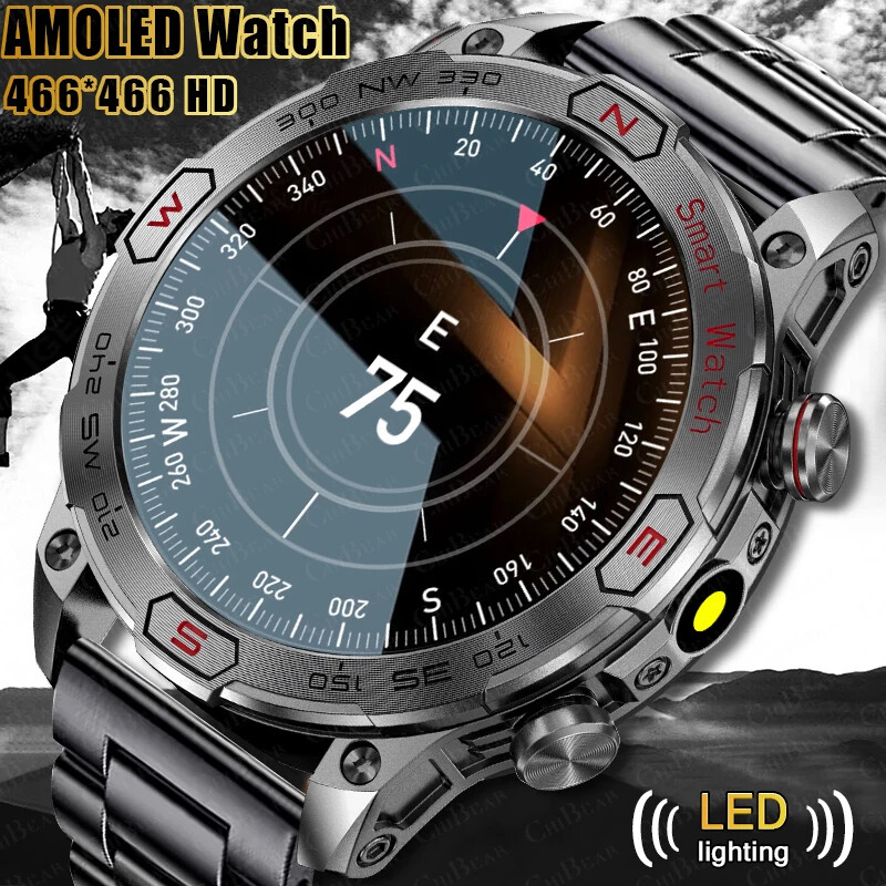 2024 Men’s Smart Watch with Fitness Tracker IP68 Waterproof Bluetooth Calling Long Battery Life  