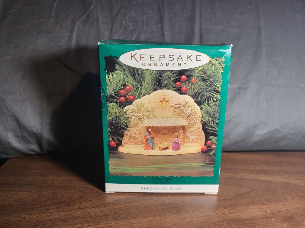 NEW IN BOX KEEPSAKE ORNAMENT O Holy Night Special Edition Nativity