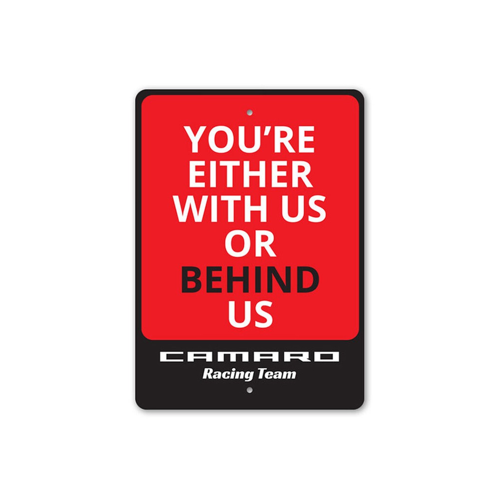 Vintage Chevy Camaro Racing Garage Metal Wall Sign for Parking Decor