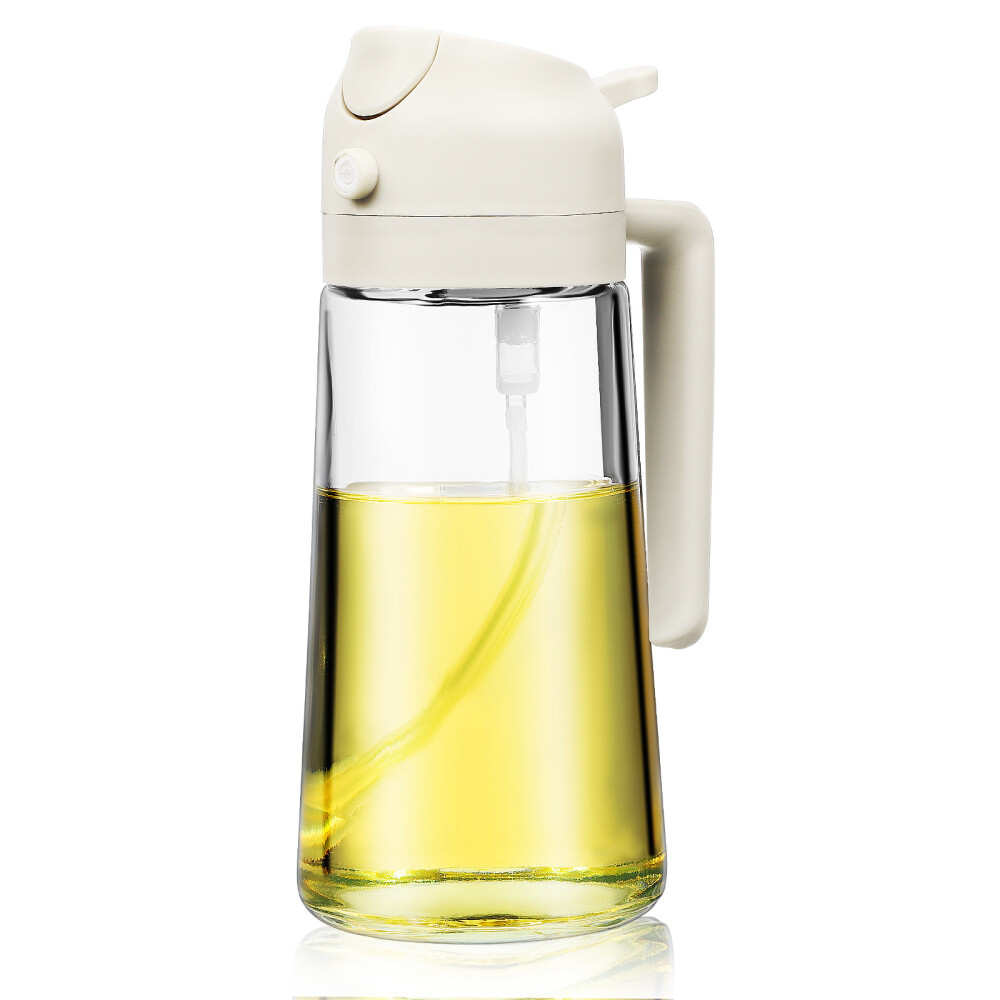 Glass Olive Oil Spray Bottle 470ml Dispenser for Cooking