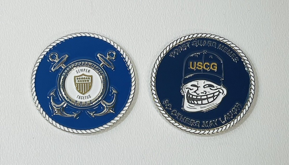 1 US Coast Guard Memes Challenge Coin So Others May Laugh Semper Facetus 2014