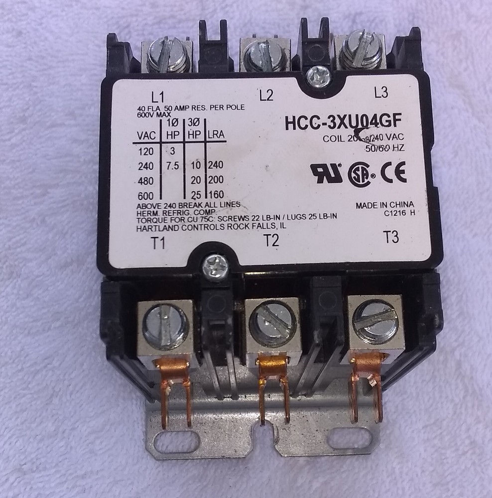 contactor relay 240v  coil 40amp 3pole
