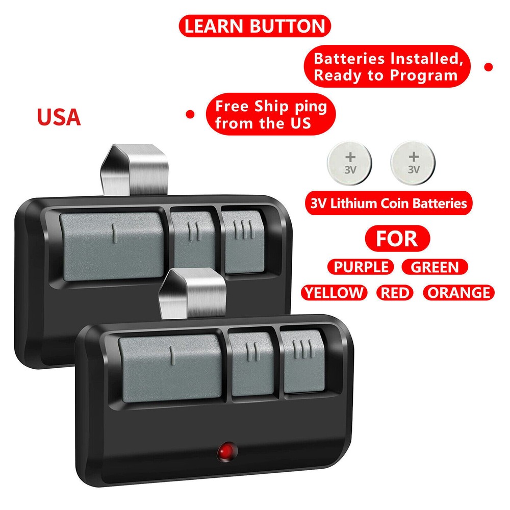 Remote USA 893LM 893Max LiftMaster  Learn For Chamberlain Garage Door Opener