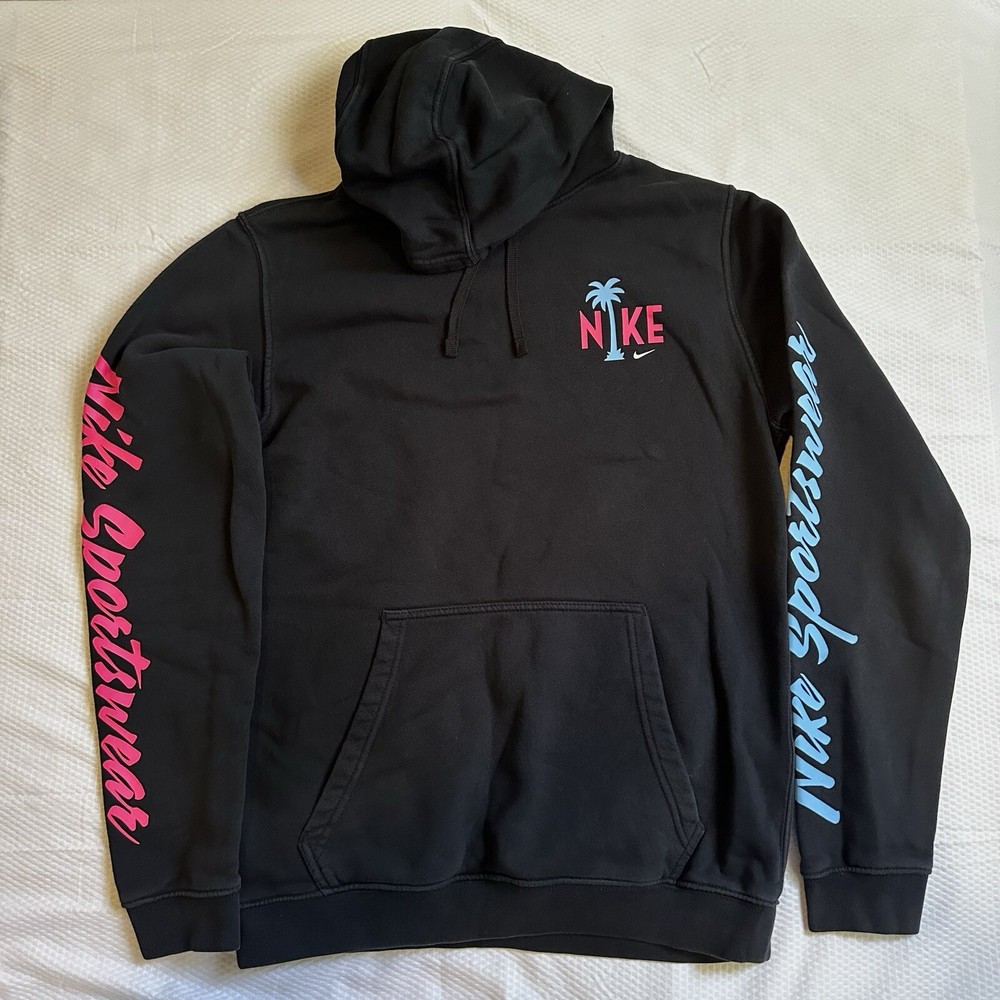 Nike Sportswear Miami Vice South Beach Black  Hoodie Sweatshirt Size Medium