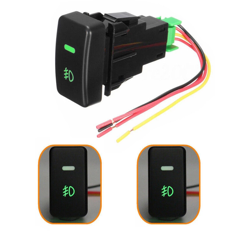 Car Fog Light Switch Plastic 5 Pin On-Off Push Button for Honda Civic Accord CRV