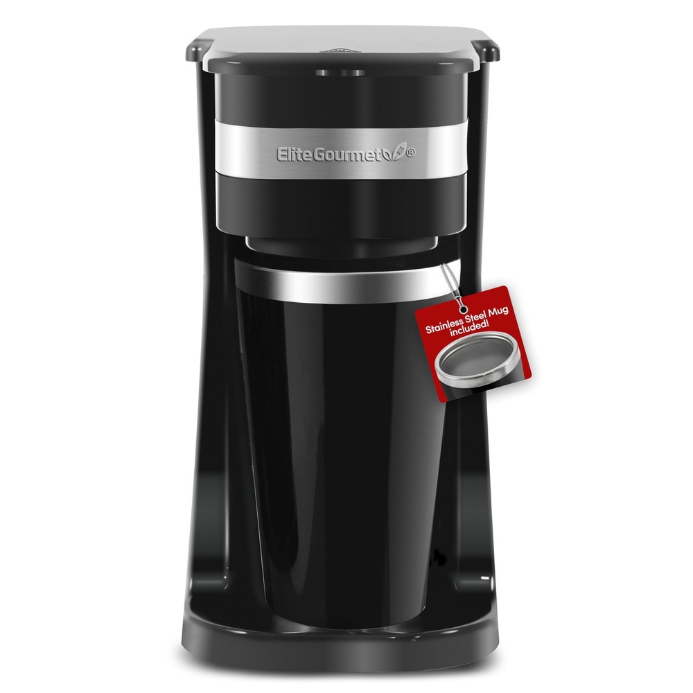 EHC113 Personal Single-Serve Compact Coffee Maker Brewer Includes 14Oz. Stain...