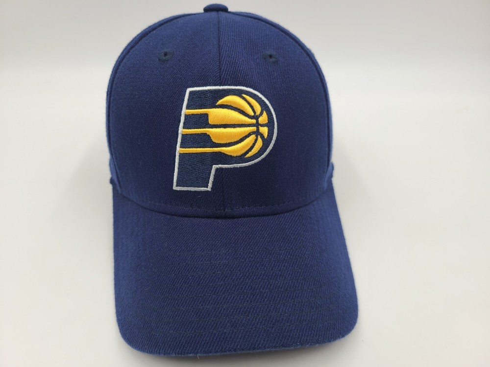 Indiana Pacers Reebok Select Series Flex Fitted S-M Hat Cap NBA Basketball Blue