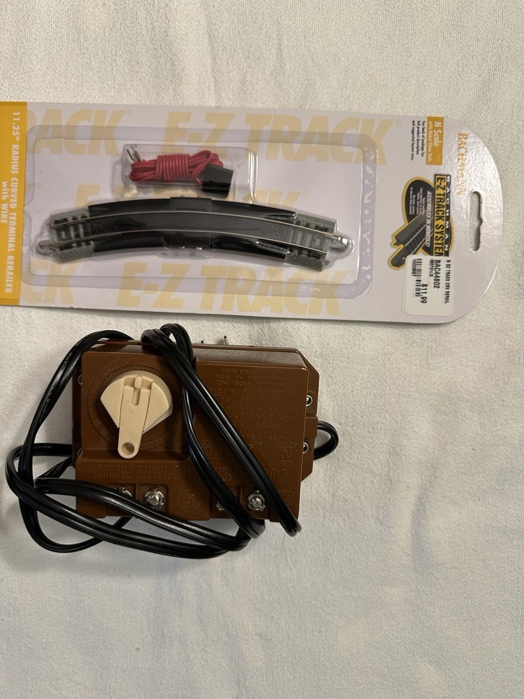 Vintage Bachmann Train Set Transformer with Track - Classic Model Railroad Power Supply