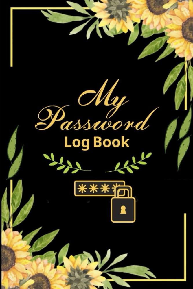 Secure Password Log Book with Alphabetical Tabs for Easy Organization-image