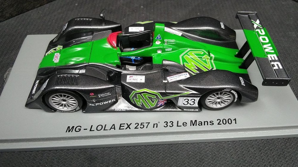 1 43 Scale Model Number Mg Lola Ex257 3 Le Mans 2001 Spark GNE79