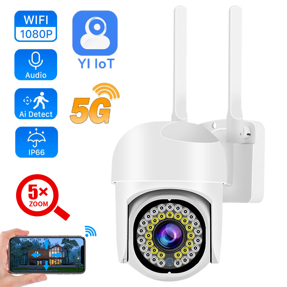 2MP YI Outdoor PTZ WiFi Security Camera with 5GHz Motion Detection-image