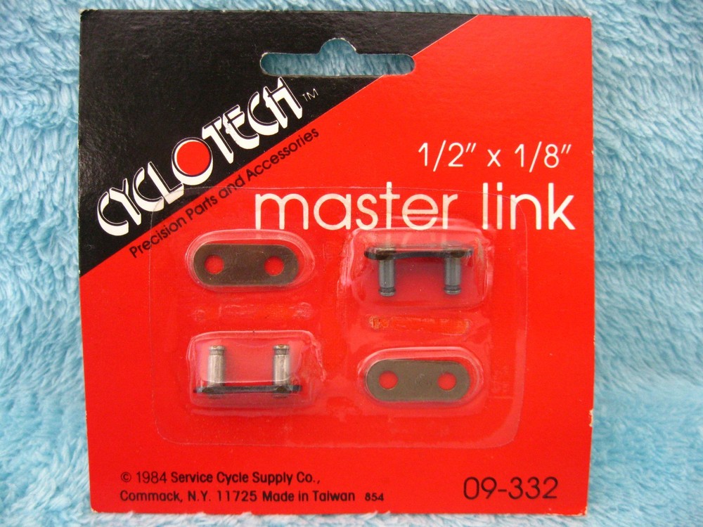 NOS 80 s SCHWINN STINGRAY & MIDDLEWEIGHT COASTER BRAKE 1/2 X 1/8 MASTER LINK KIT