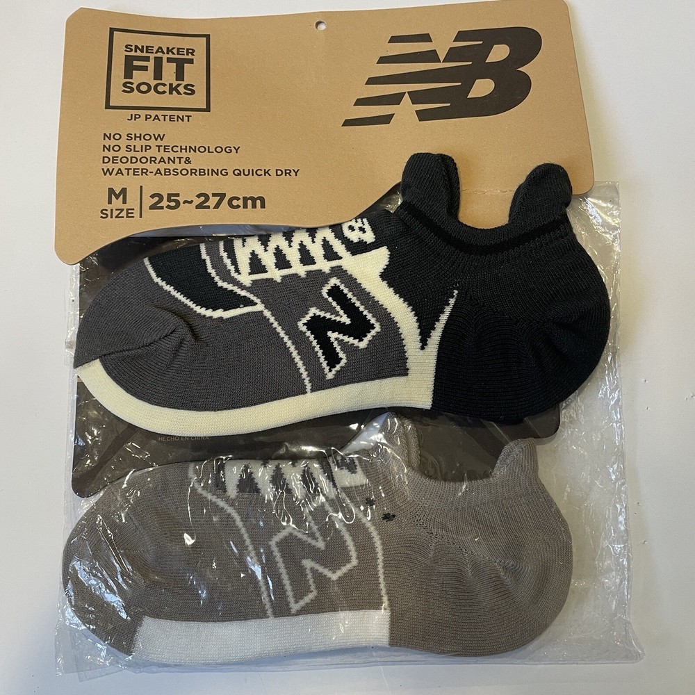 2-Pairs! New Balance Low Cut Sneaker Socks Japan Release Rare! Sz M Aime ALD NB