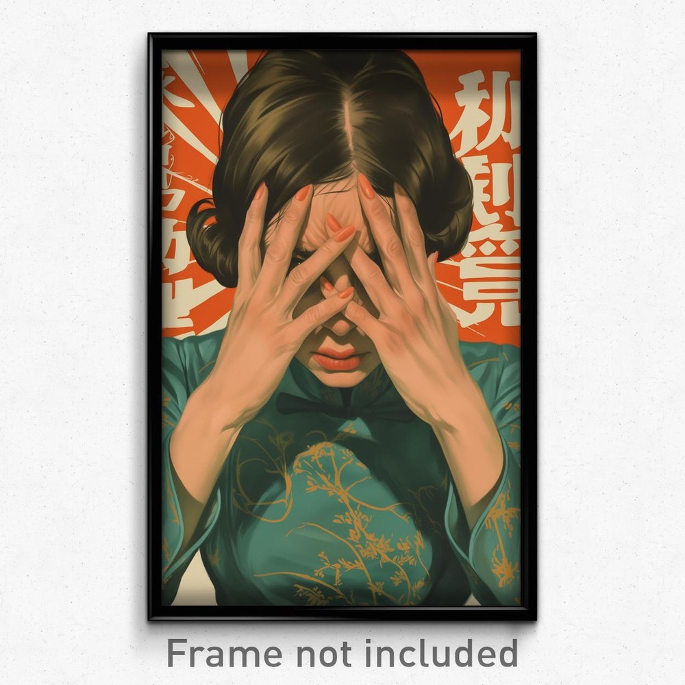 Vietnamese Film Poster - Anxious Woman with Global Belt Accessory