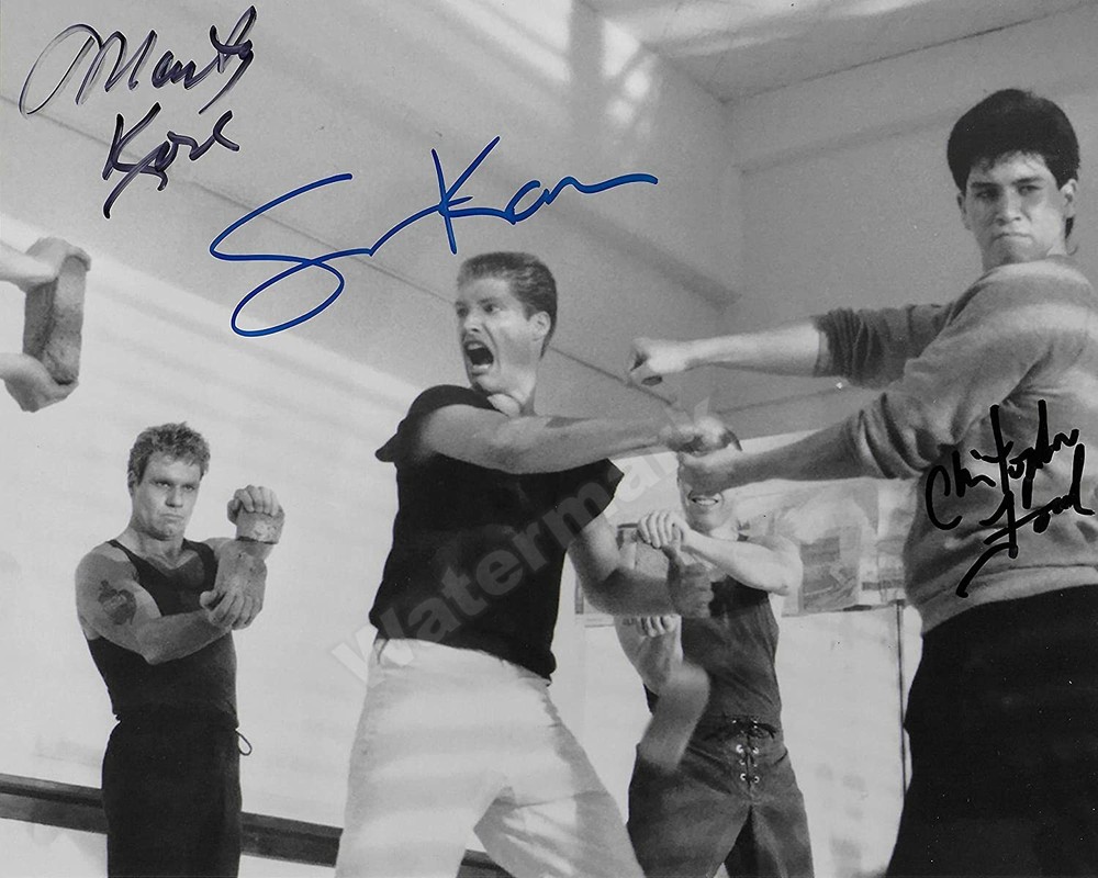 Sean Kanan Martin Kove Christopher Ford Karate Kid Autographed REPRINT