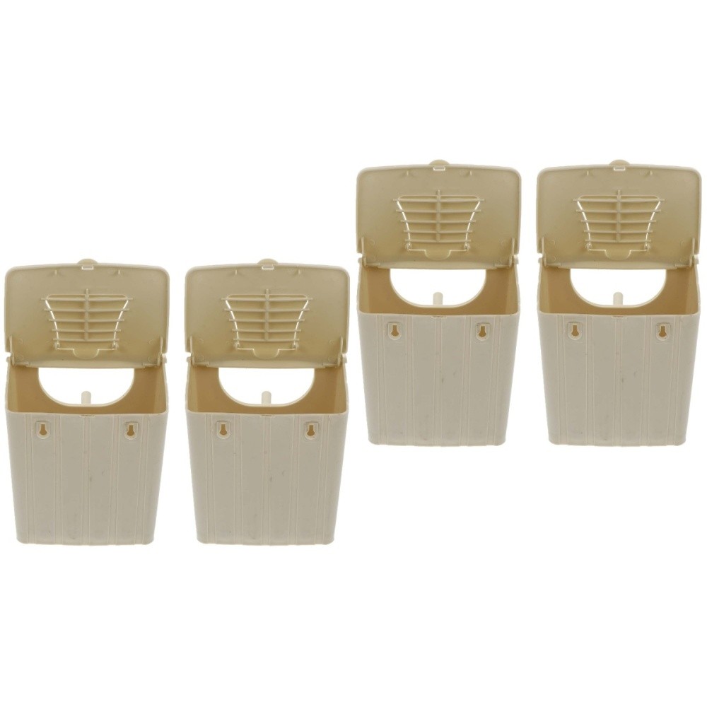 2-Pack Plastic Bird Breeding Box Travel Cage for Nesting Birds  