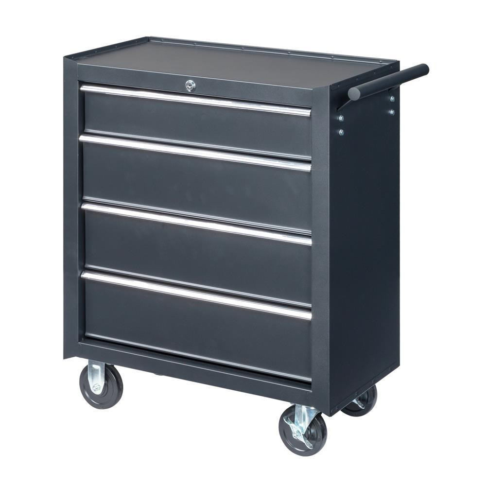 4-Drawer Rolling Tool Cart Garage Storage Cabinet Organizer Box
