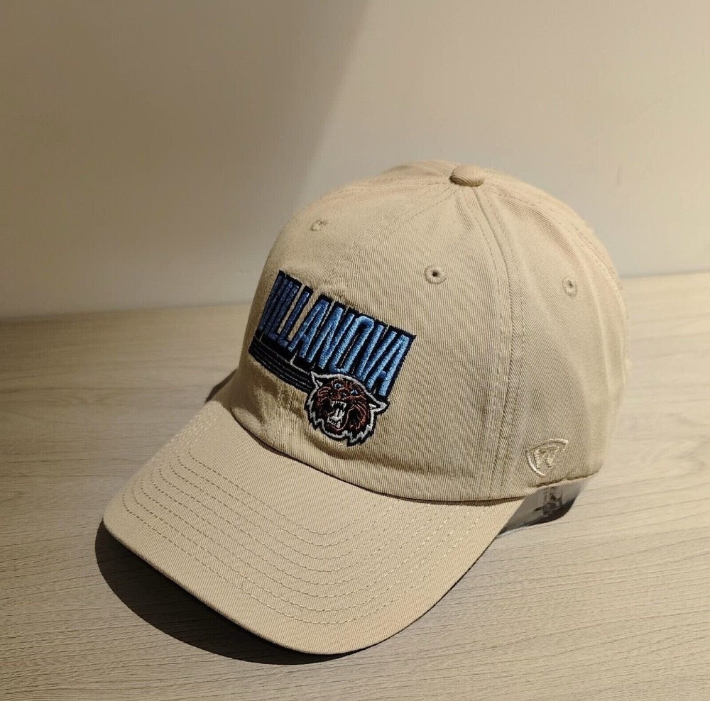Villanova Wildcats Adjustable Cap | Khaki Baseball Hat with Team Logo