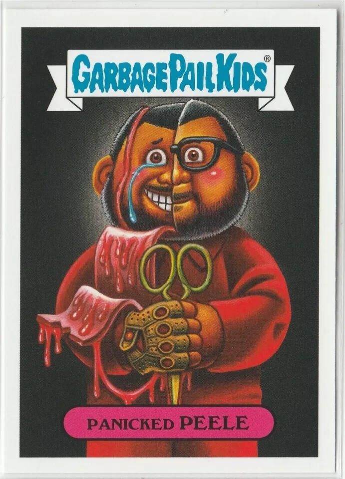 Panicked Peele Garbage Pail Kids GPK 2019 Revenge of Oh the Horror-ible Card #1b
