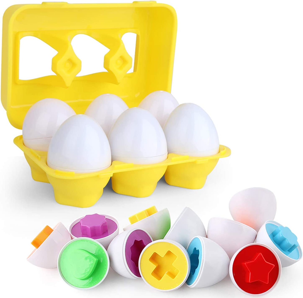 Color Matching Egg Set for Toddlers – Educational Shape & Sorting Learning Toy