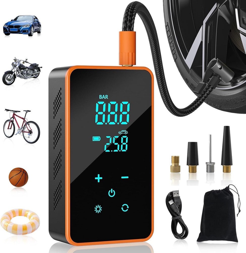 Portable 150 PSI Car Tire Inflator with 20000mAh Battery for Fast Inflation