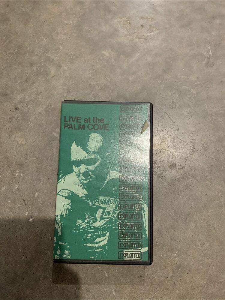 EXPLOITED Live at the Palm Cove Music Concert VHS Cassette Tape Japan