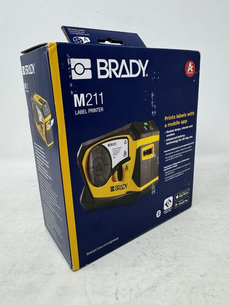 Brady M211 Portable Bluetooth Label Printer with Mobile App Connectivity