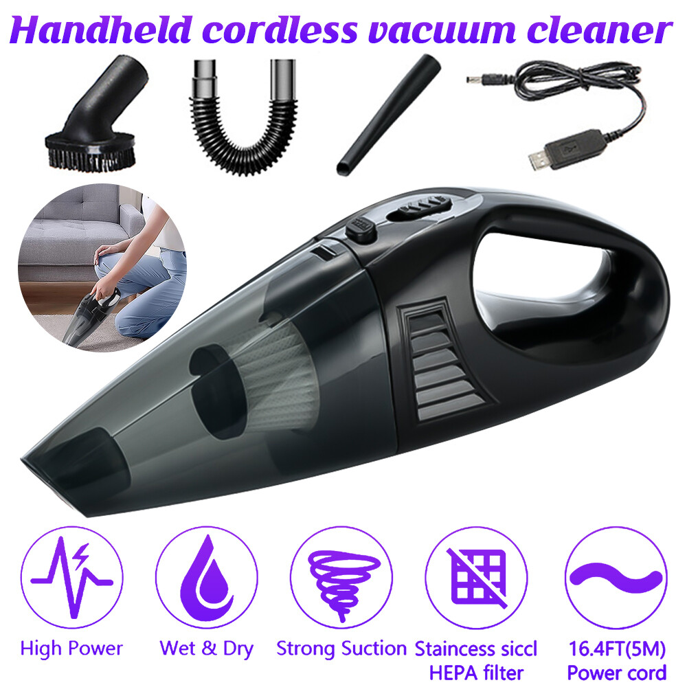 6000PA Cordless Handheld Vacuum Cleaner Dust Buster Vacuum Charging for Car Home