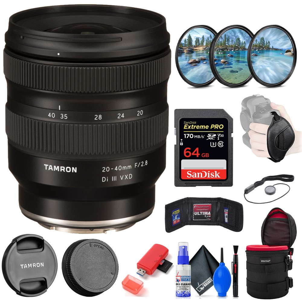 Tamron 20-40mm f/2.8 Di III VXD Lens for Sony E with Lens Accessory Kit