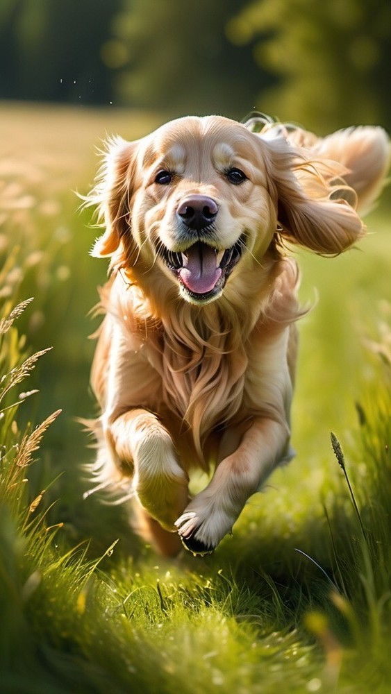 AI Art Dog Wallpaper Background for Desktop Digital Image-image