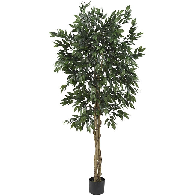 Nearly Natural 5 ft Artificial Smilax Tree for Home Decor