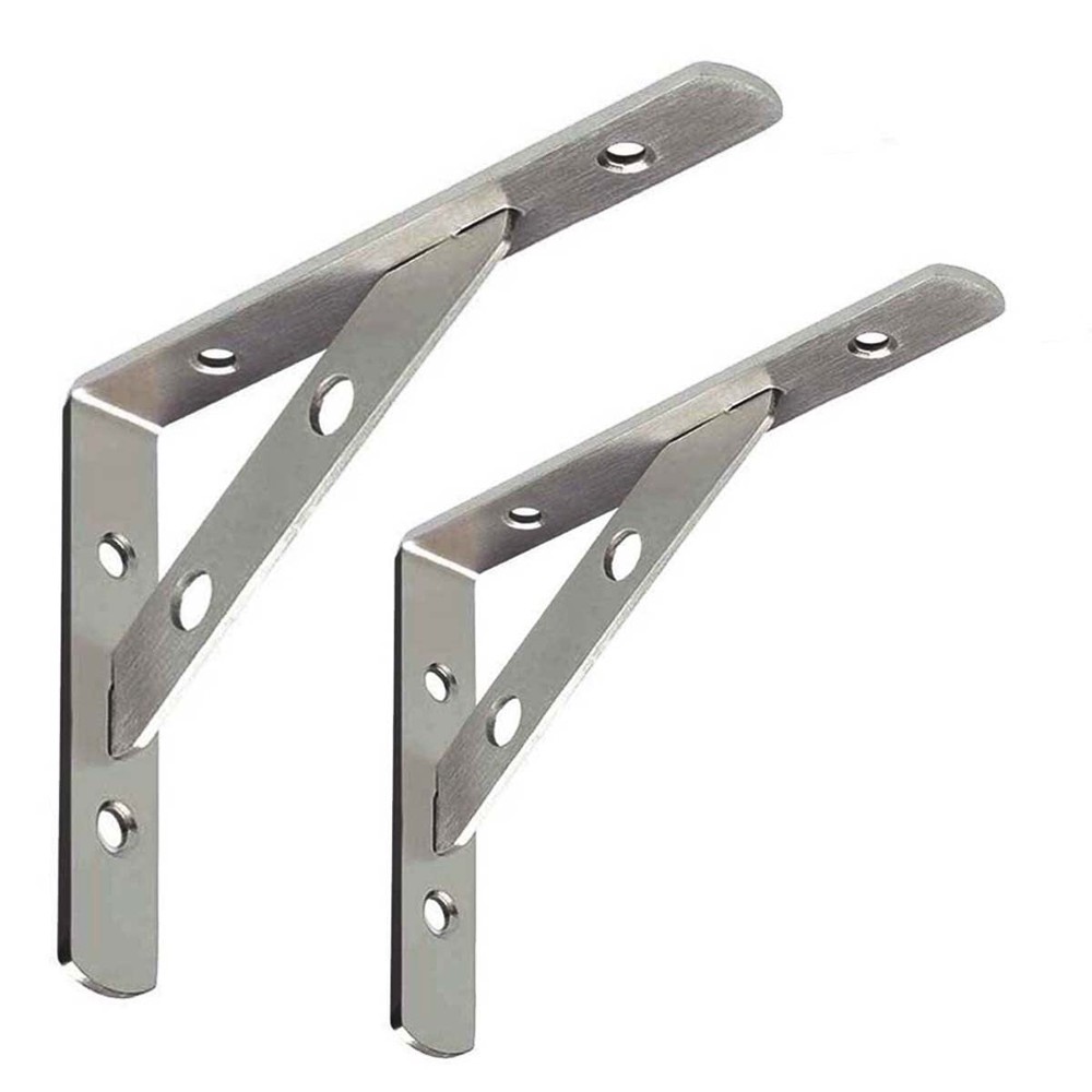 Stainless Steel Heavy Duty Shelf Bracket Corner Support Brace Joint