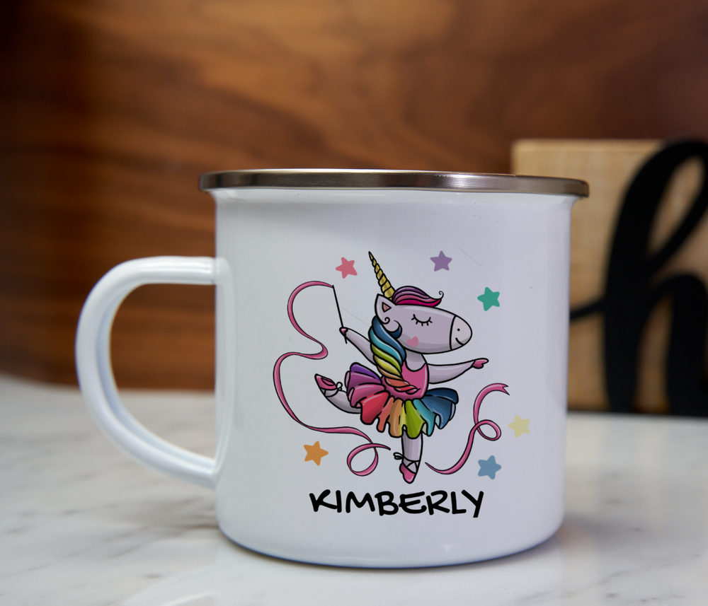 Personalized Hot Cocoa Mug Unicorn Ballerina Cup Valentine Gift For Her-image