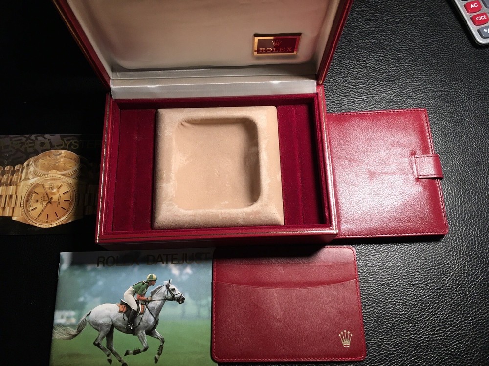 Ladies Rolex Presidential Box With Leather Wallet And Credit Card Holder