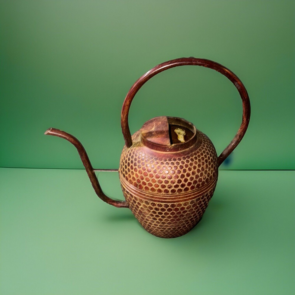 Vintage Cast Bronze/Copper Bonzai Plants Water Can
