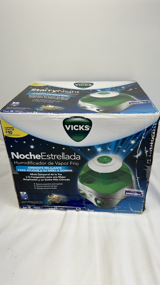 Vicks V-3700 Starry Night Cool Moisture Humidifier For Medium Room Size 1 Gallon