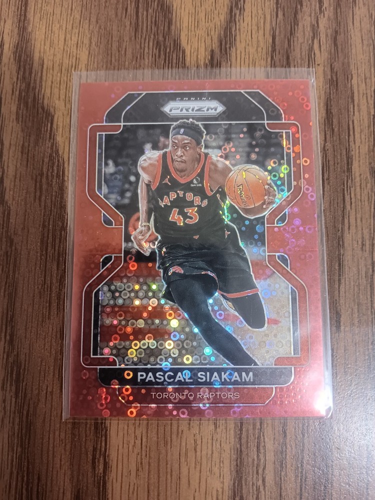 PASCAL SIAKAM 2021-22 Panini Prizm Fast Break 174 Toronto Raptors RED DISCO /100