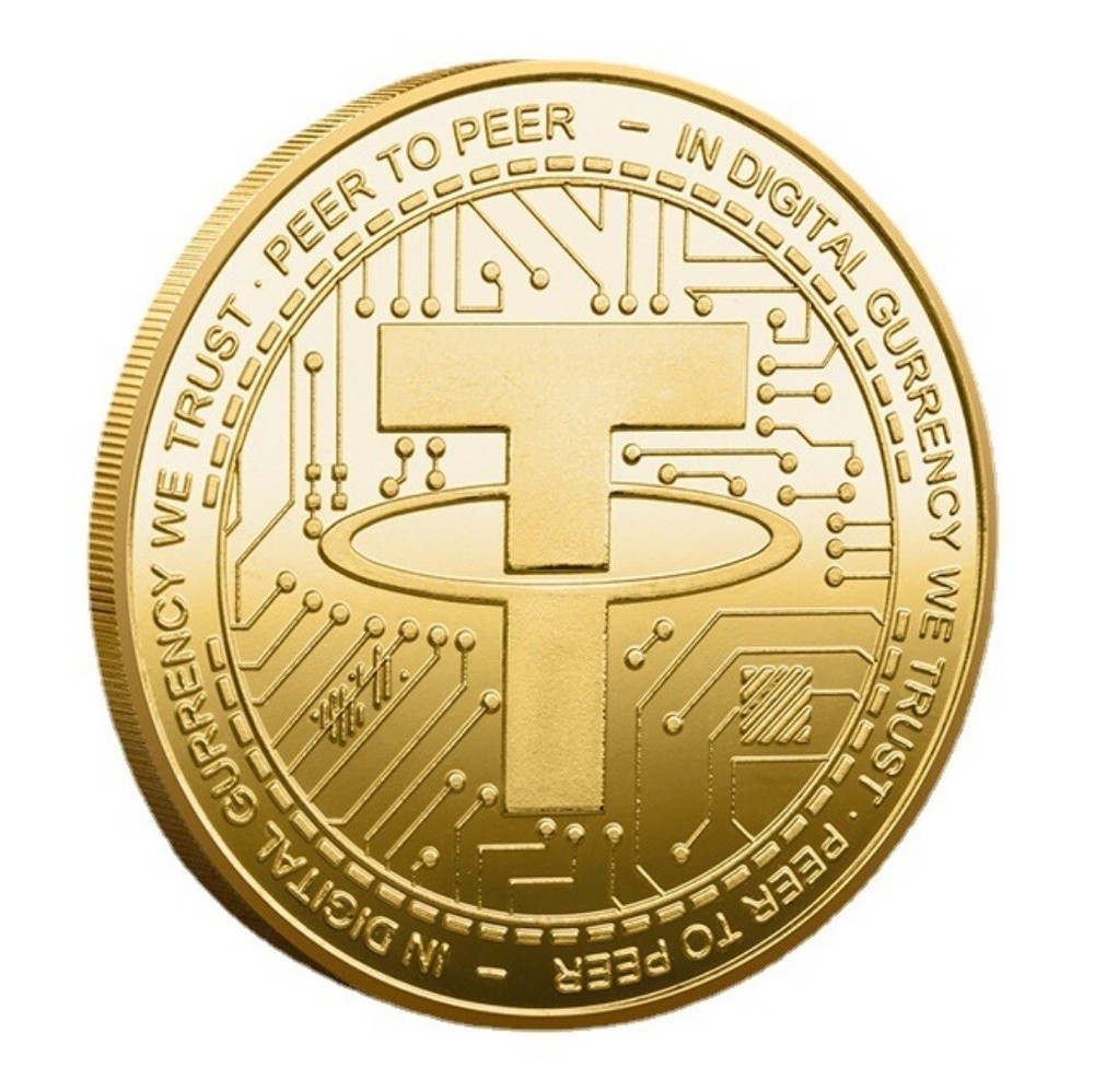 USDT Coin Physical Crypto Coins Tether Cryptocurrency Tangible Token - 2 Pieces