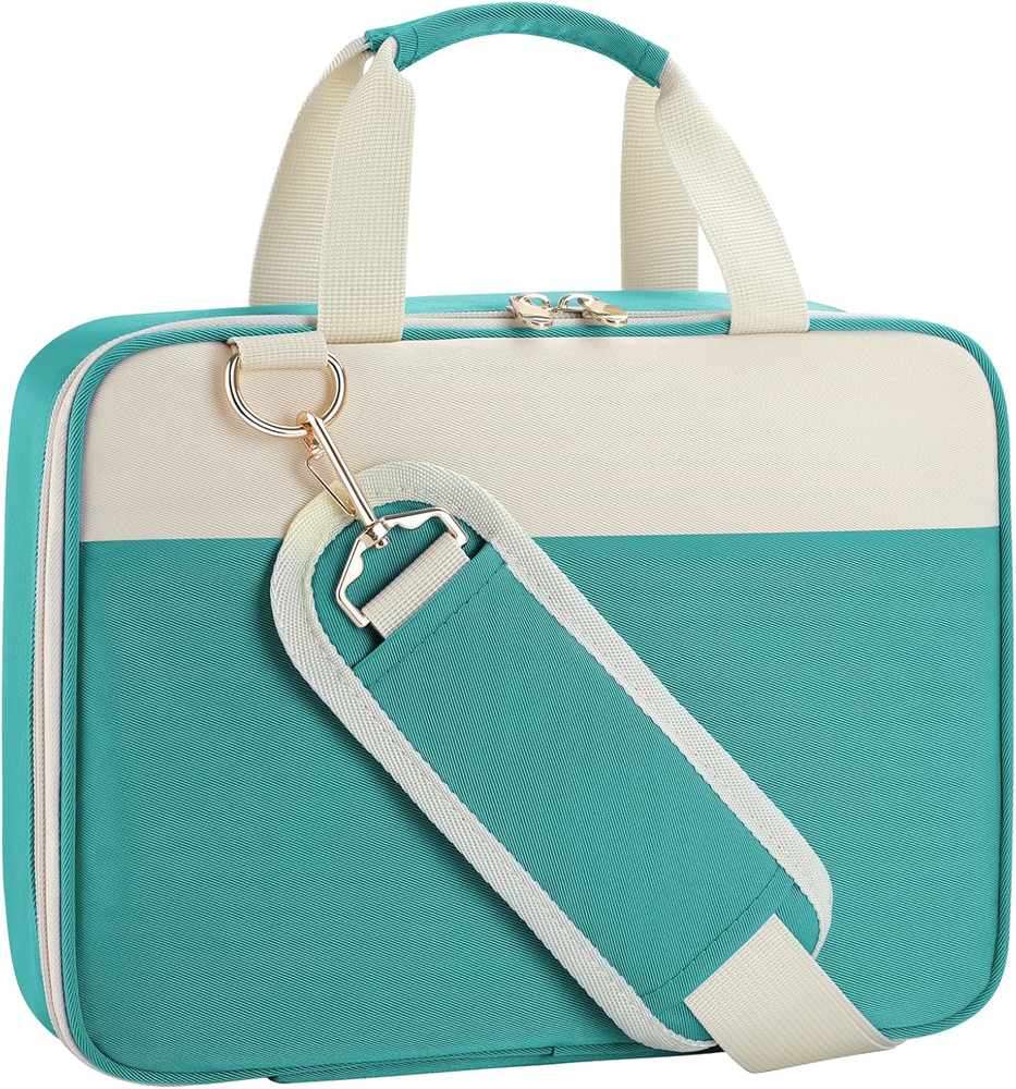 Bible Cover for Women - Large Carrying Case with Handle & Adjustable Strap