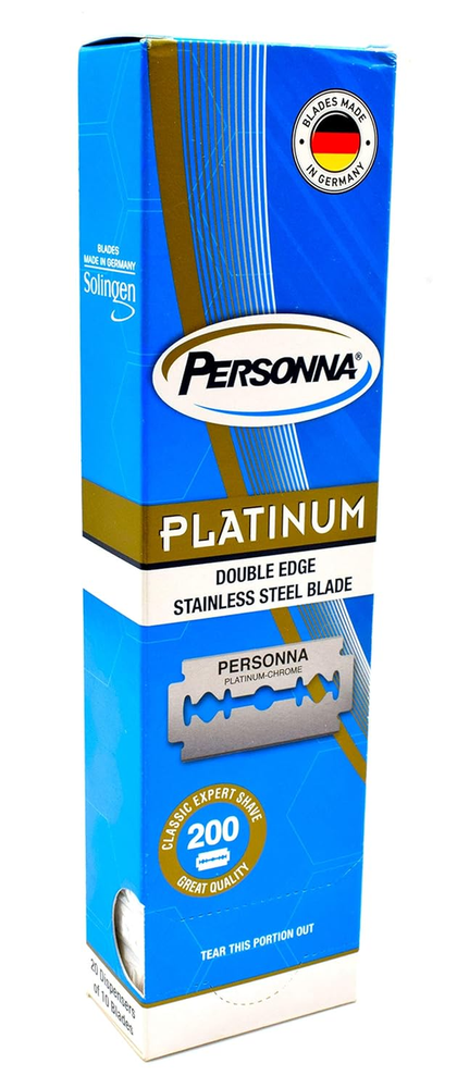 200 Platinum Double Edge Razor Blades - Premium Swedish Steel
