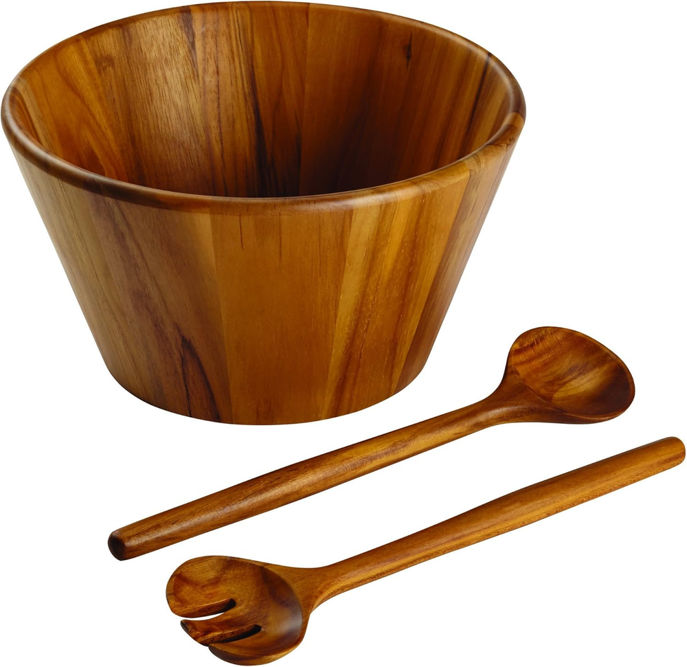 Pantryware 3-Piece Teak Wood Salad Serving Set