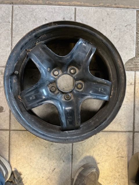 Wheel 16x6-1/2 Steel 5 Spoke Opt NZ6 Heavy Duty ID Ddf Fits 07-09 HHR 557403