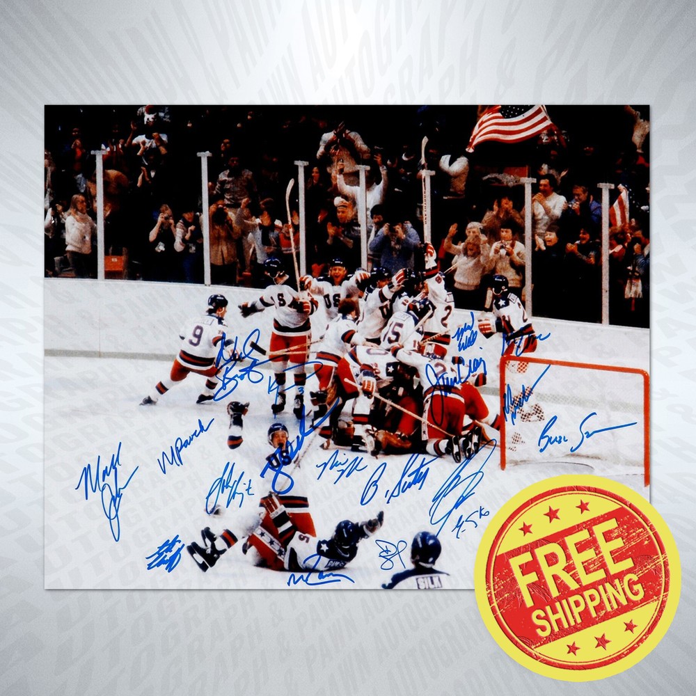 1980Miracle On Ice Autograph Reprint Signed 8x10 Photo Signature Poster BUY NOW-image
