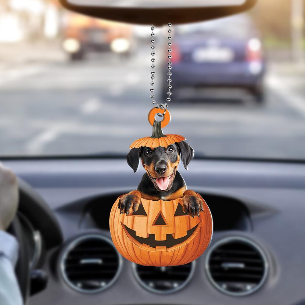 Елочное украшение для собаки на Хэллоуин фонарь доберман пинчер собака Jack-o-lantern