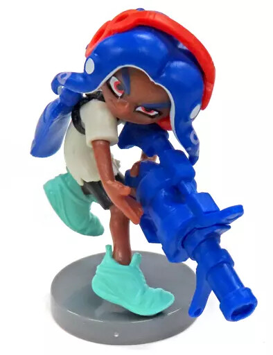 Candy Toy Mini Figure Octoling Blue Chocolate Egg Splatoon 3
