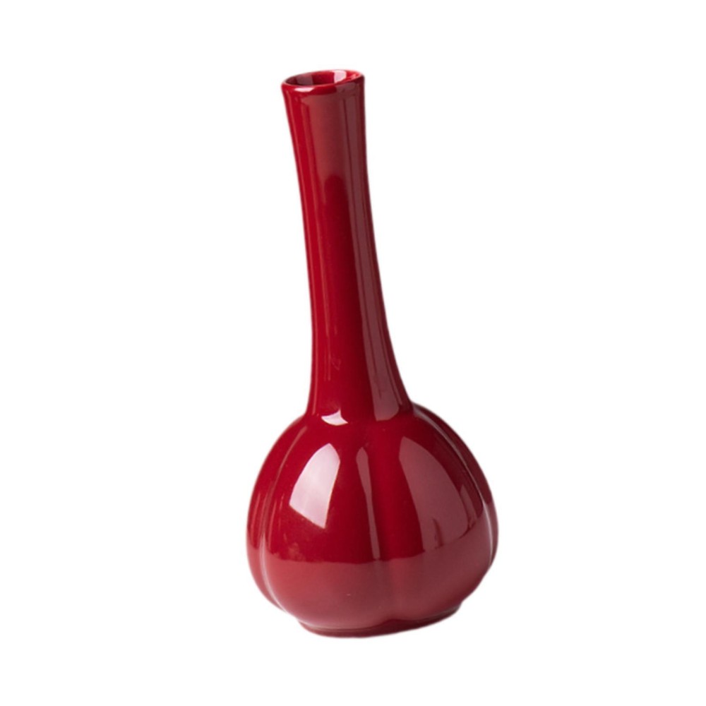 Ceramic Red Vase Decorative Vases Flower Vases